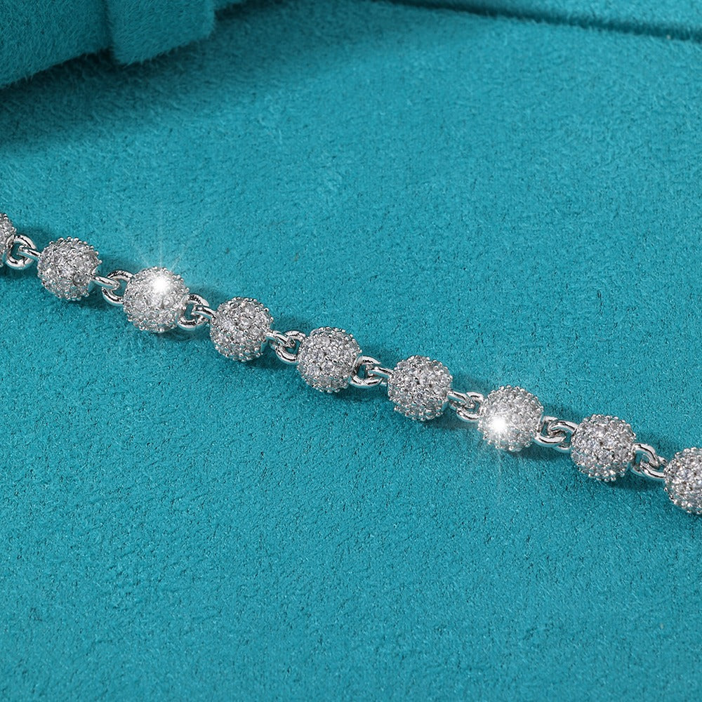 Brazalete soft bubble whitegold box clasp 18k 2025