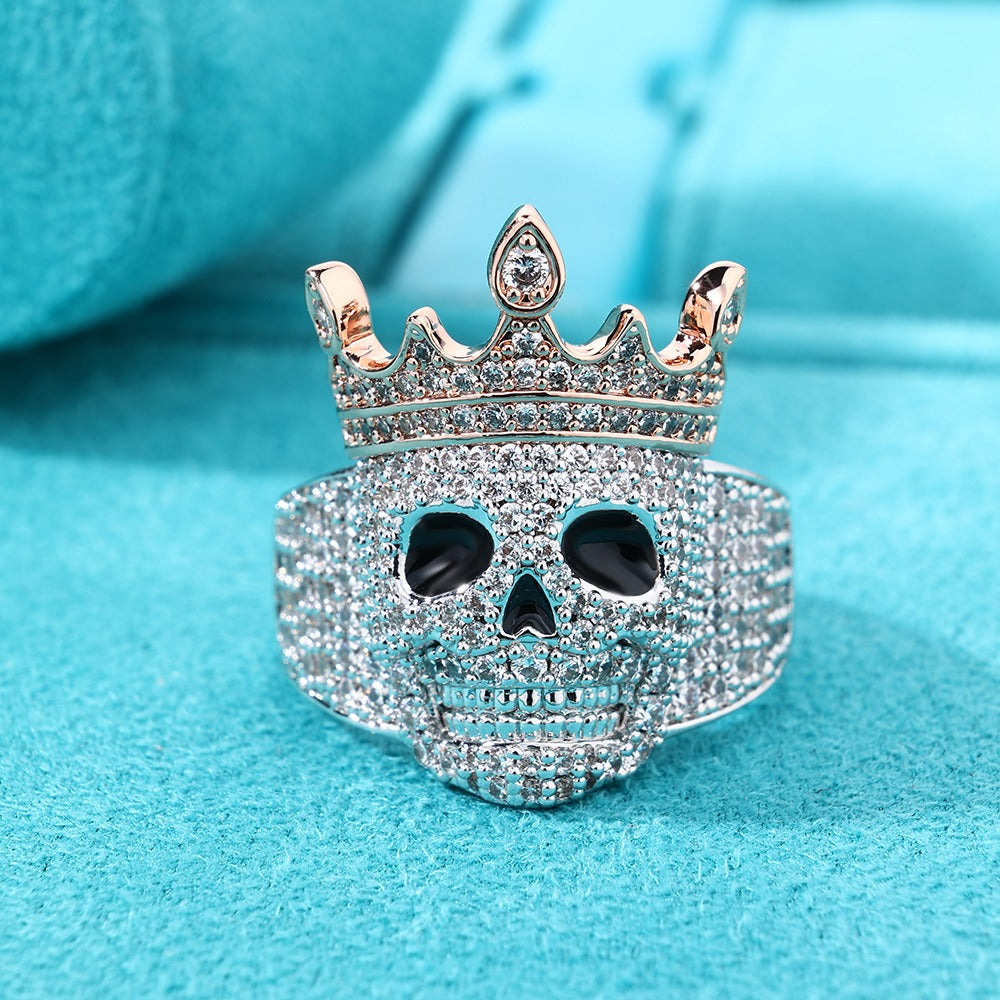 Anillo king skull whitegold 2025