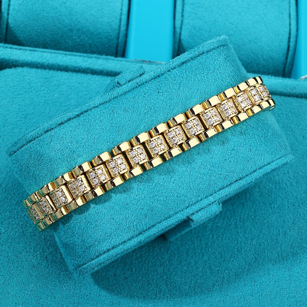 Brazalete RLX dorado golden 18k plated (22 micras) 2025