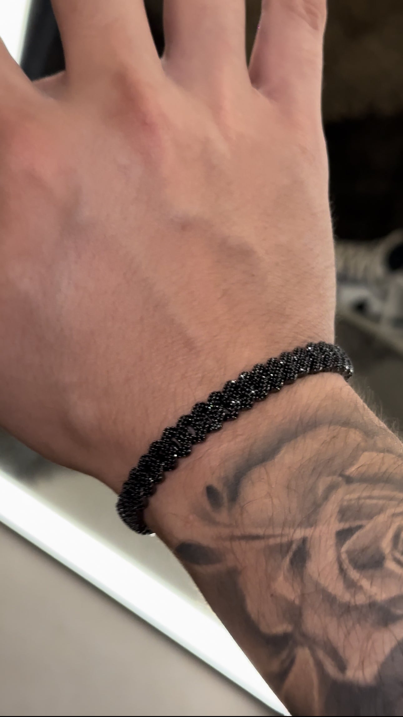 Brazalete prong link 8 mm black broche de caja