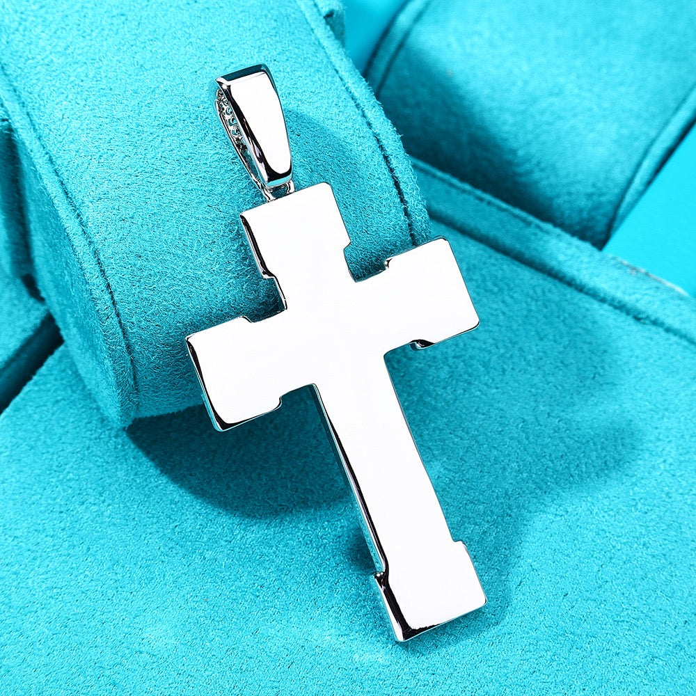 Dije de Cristo olímpico 3D whitegold. Colección 2025