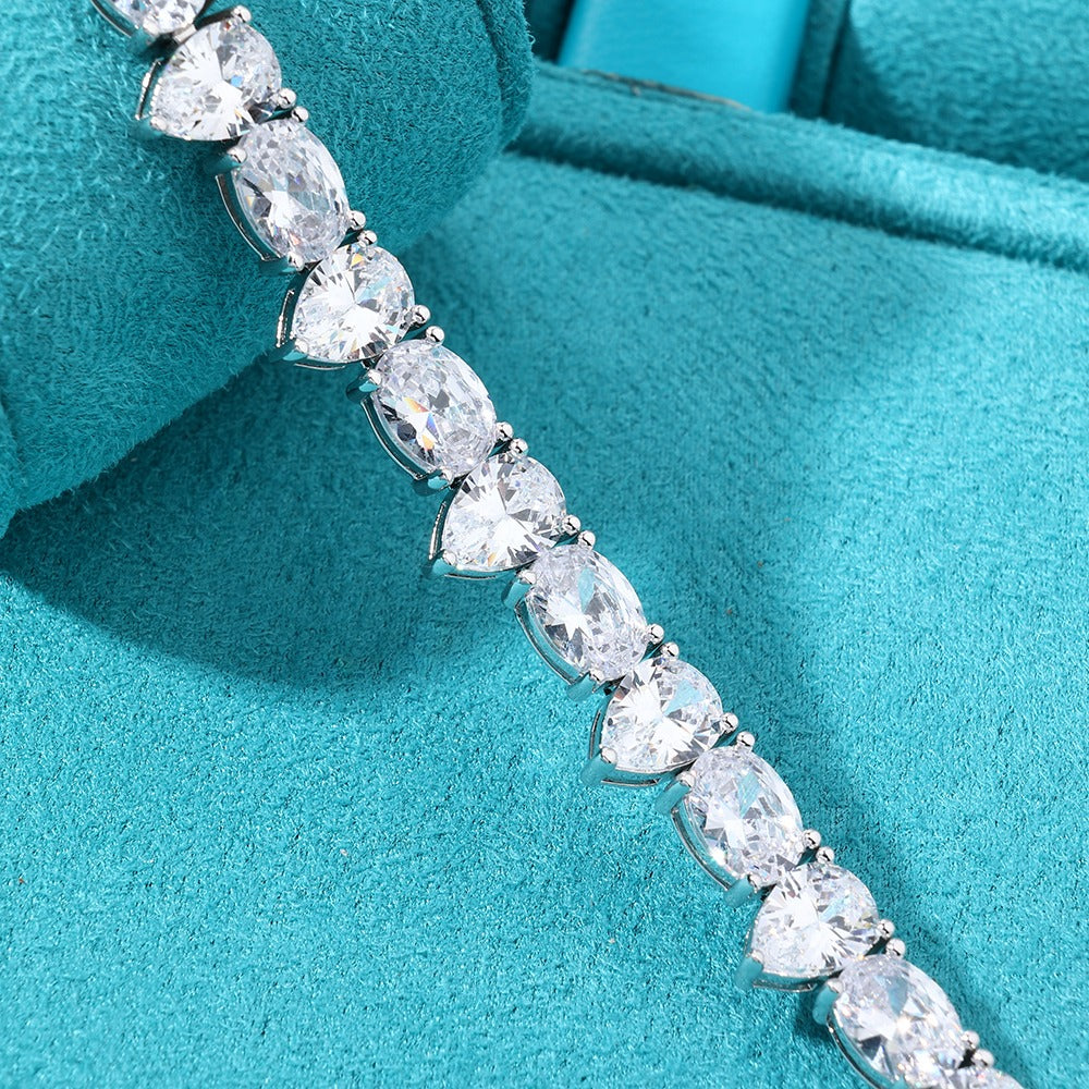 Brazalete whitegold stones box clasp 2025