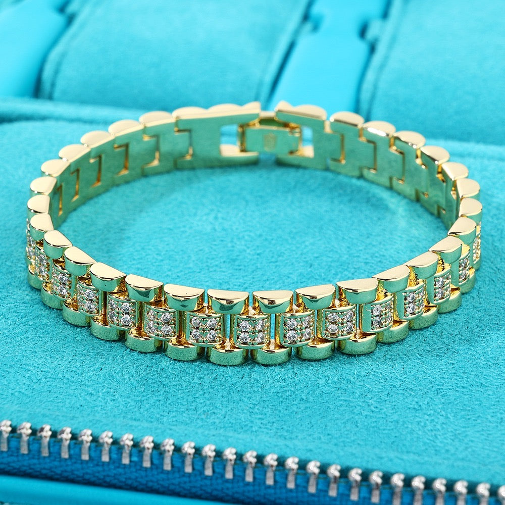 Brazalete RLX dorado golden 18k plated (22 micras) 2025
