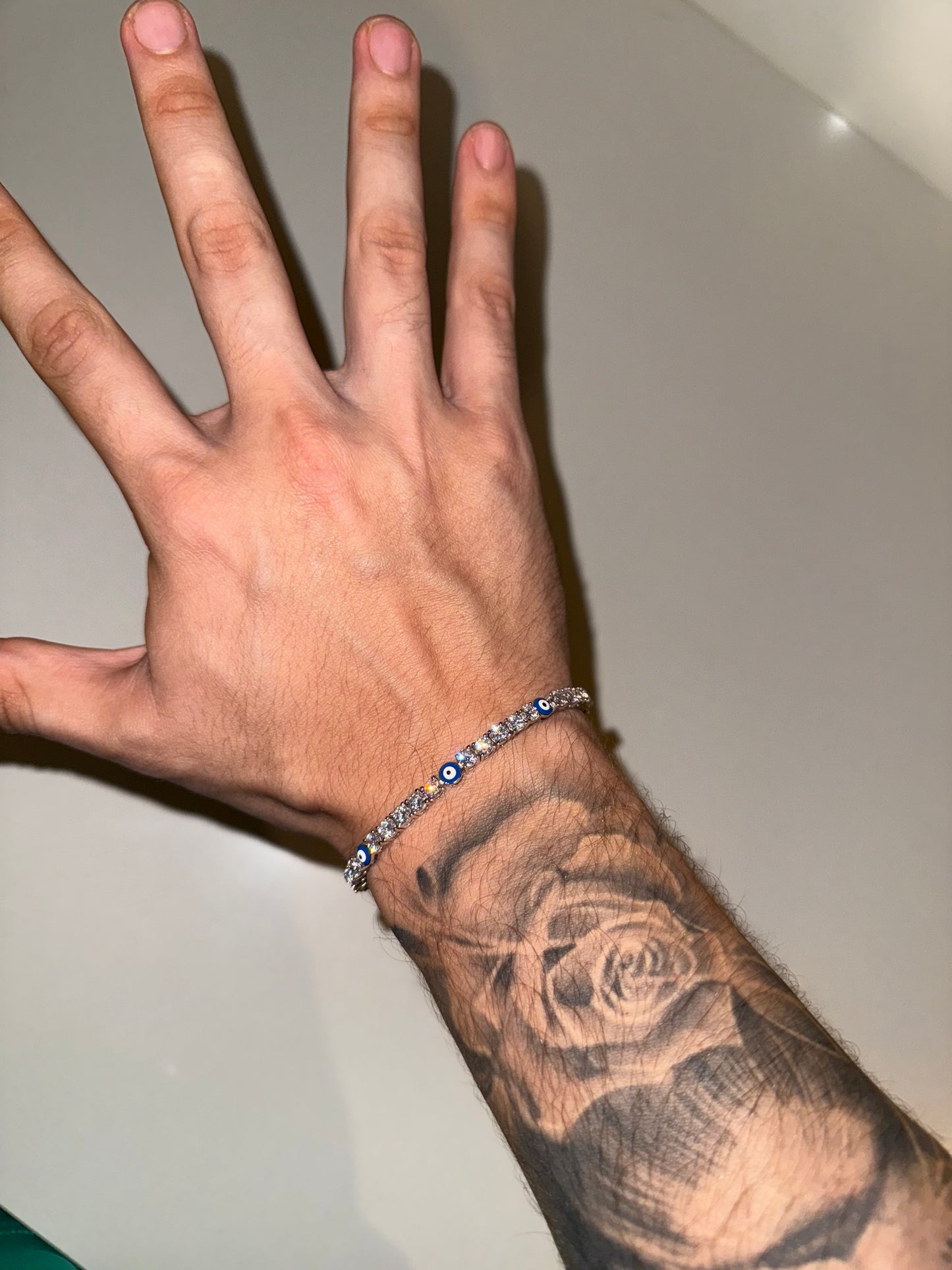 Brazalete ojo turco white