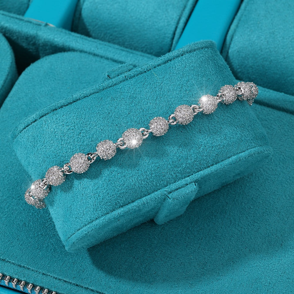 Brazalete soft bubble whitegold box clasp 18k 2025