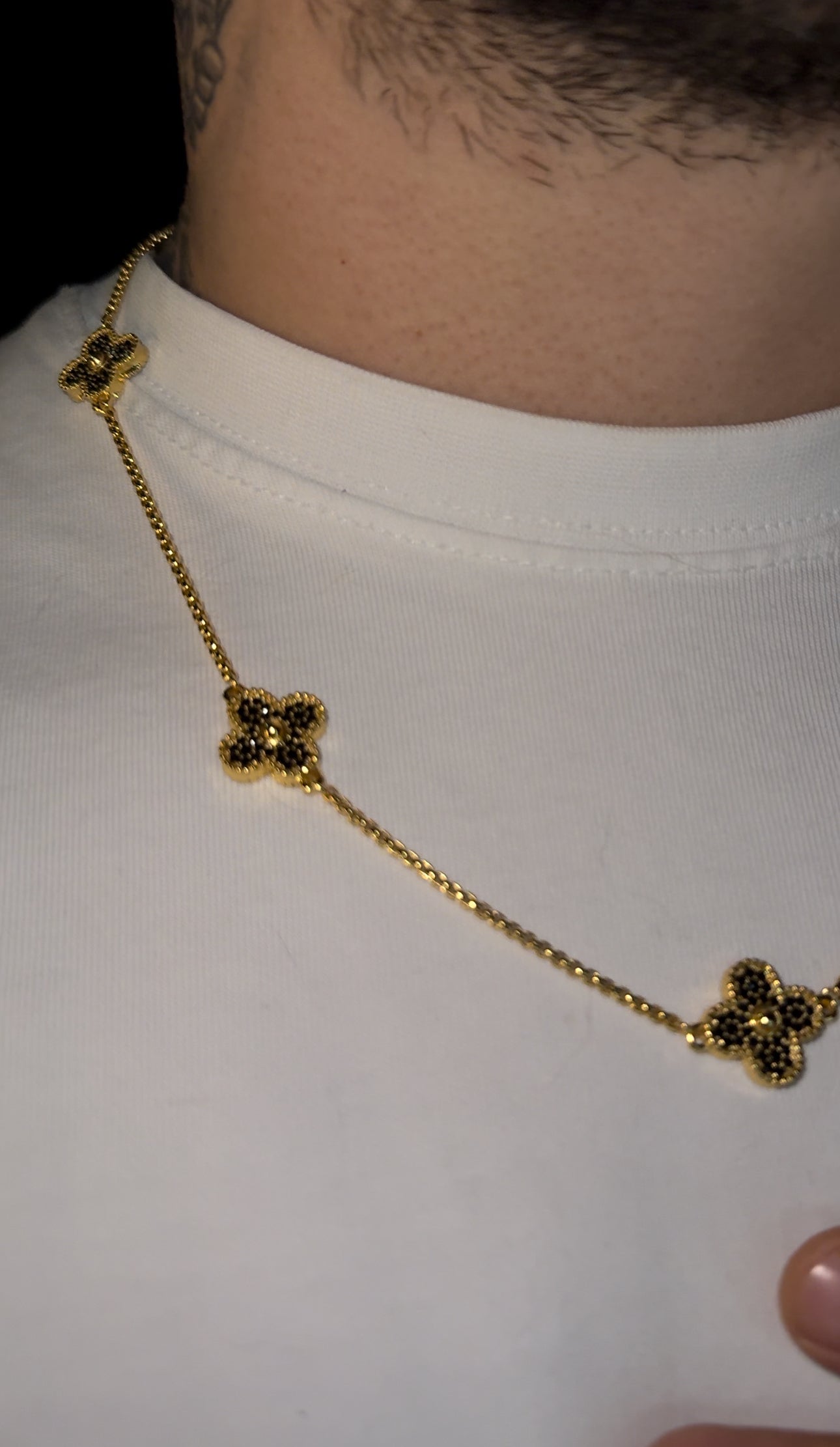 Cadena VC gold black plated 18 k 22 micras 60 cm