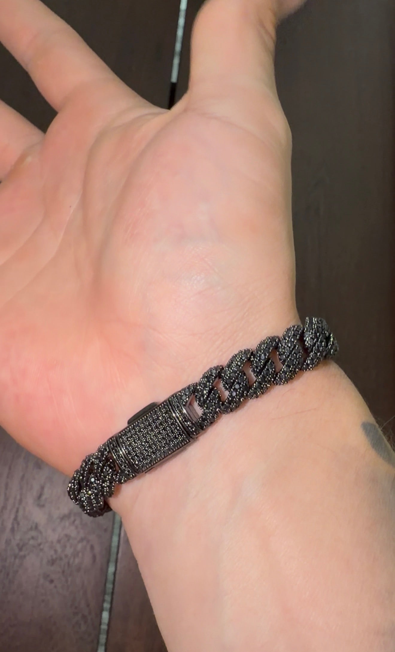 Brazalete 10 mm Miami link black