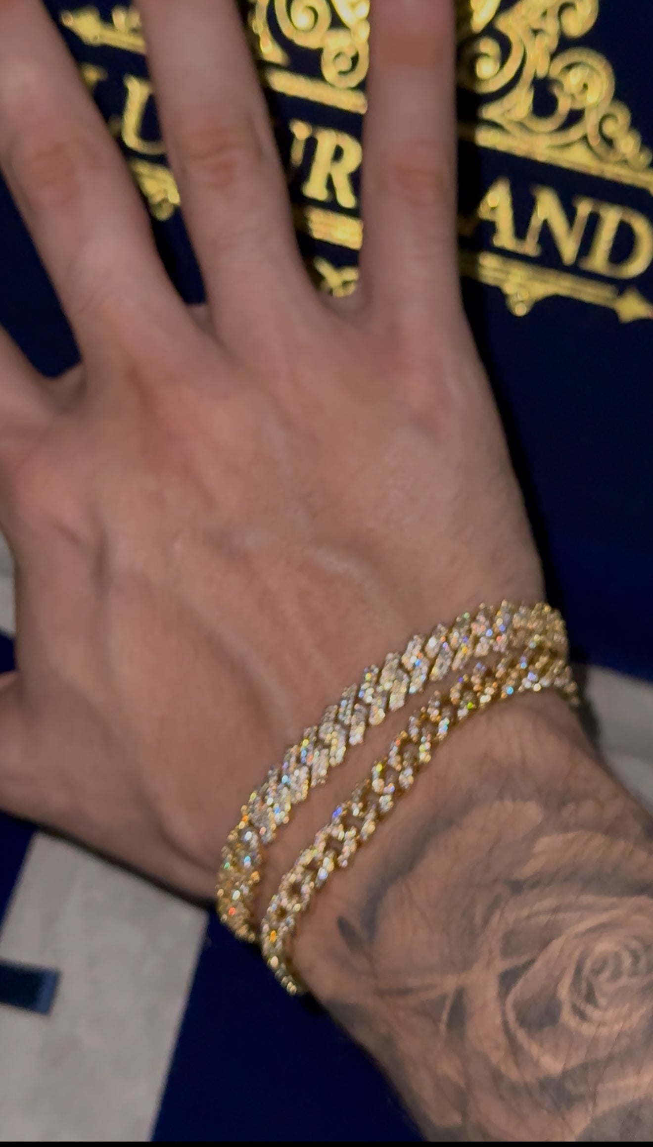 Combo brazaletes cuban link prong and Miami 8 mm (broche de caja)