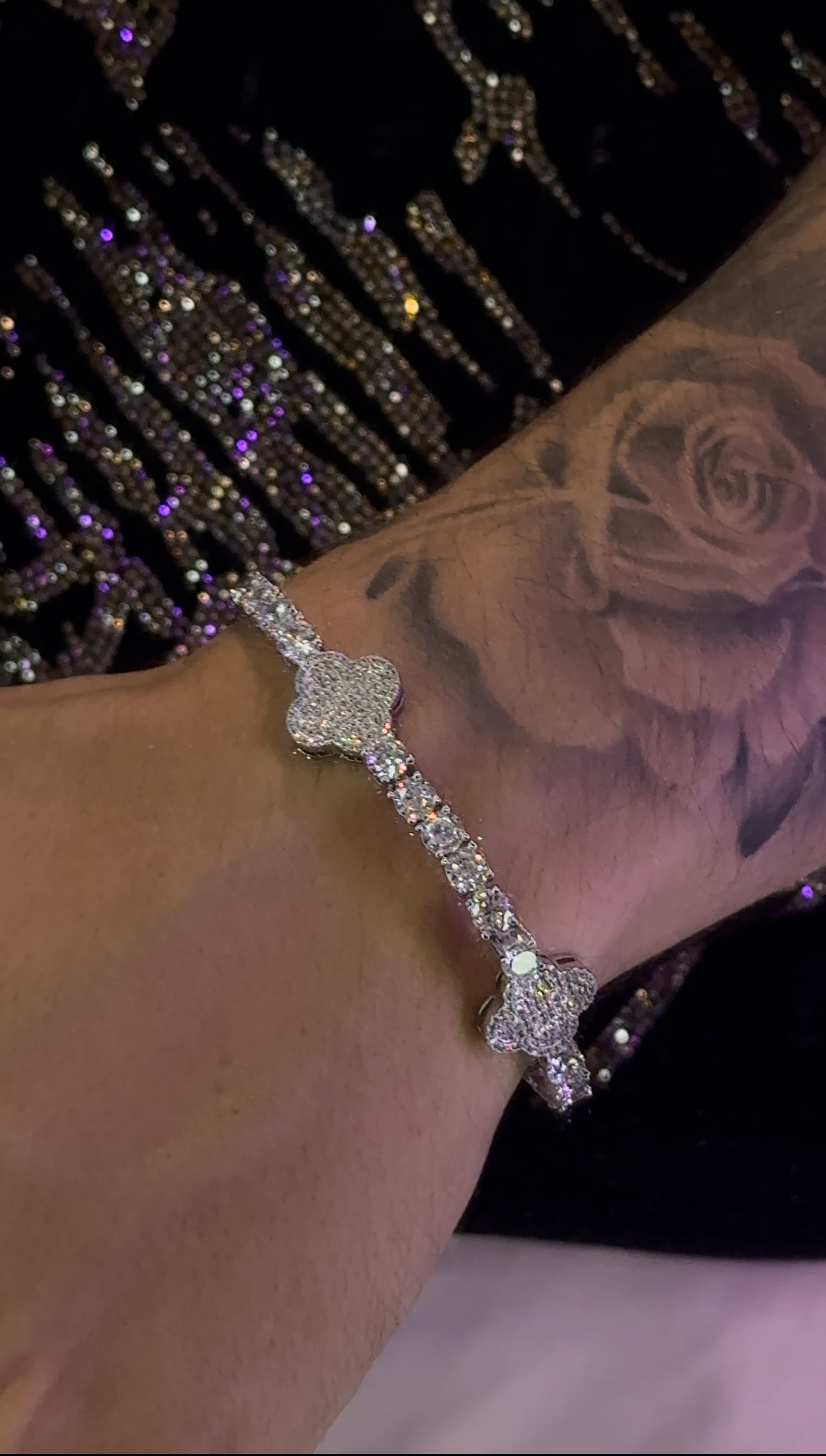 Brazalete VC. tennis whitegold plated tennis 5 mm