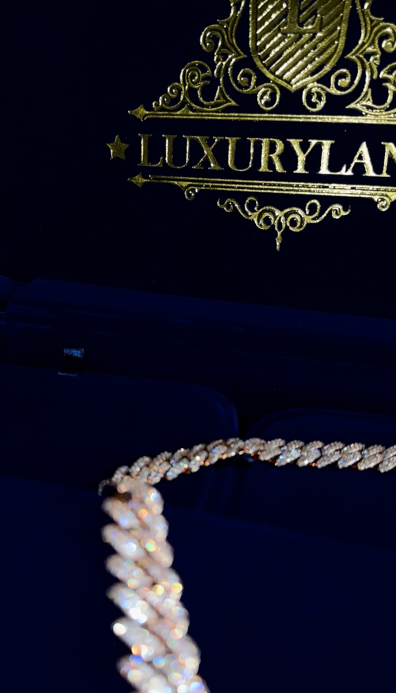 Cadena cuban link 13mm rose gold