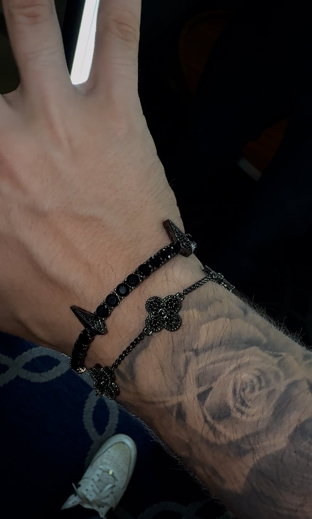 Combo en pareja brazalete wakanda black y VC full black