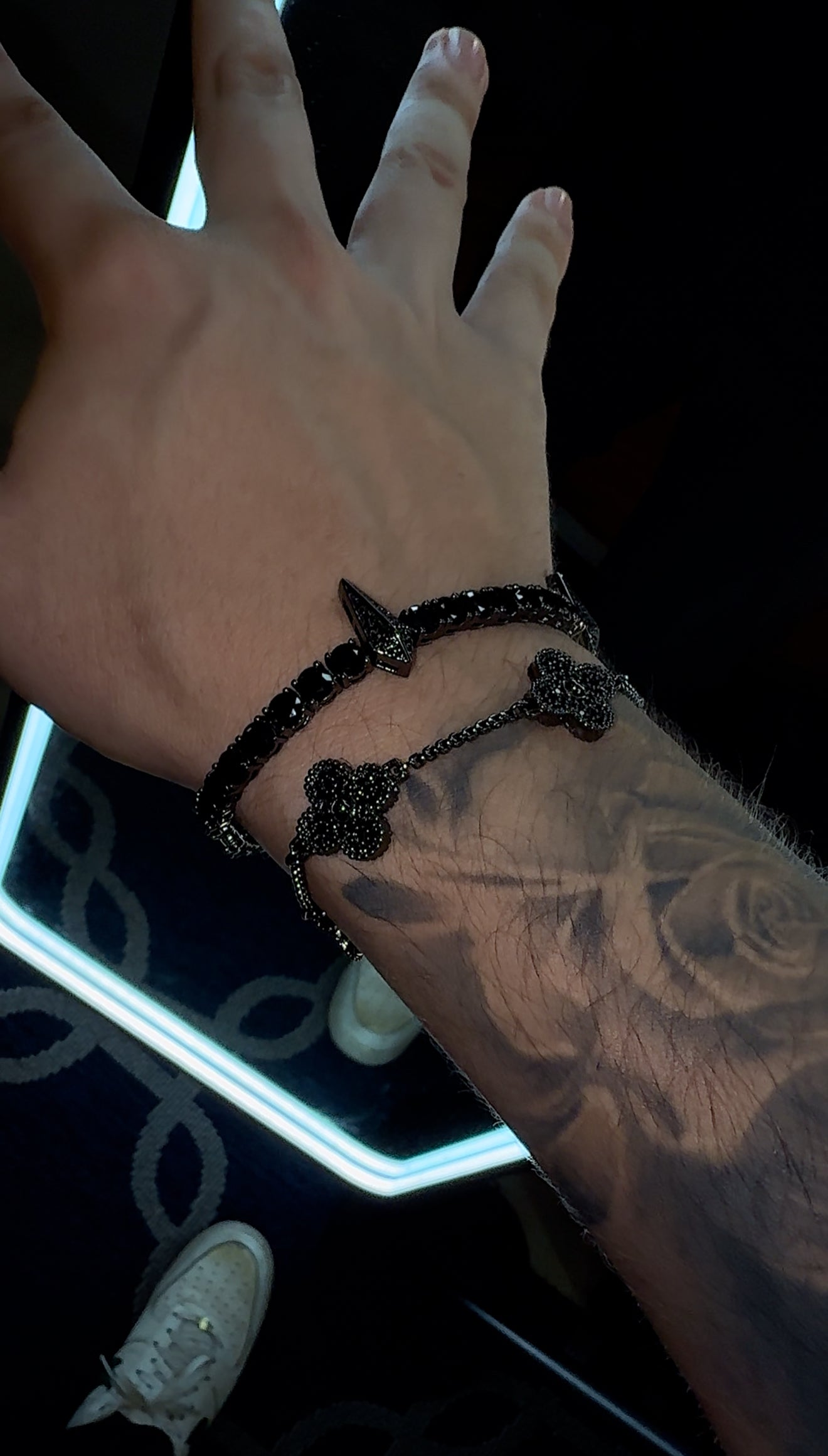 Combo en pareja brazalete wakanda black y VC full black