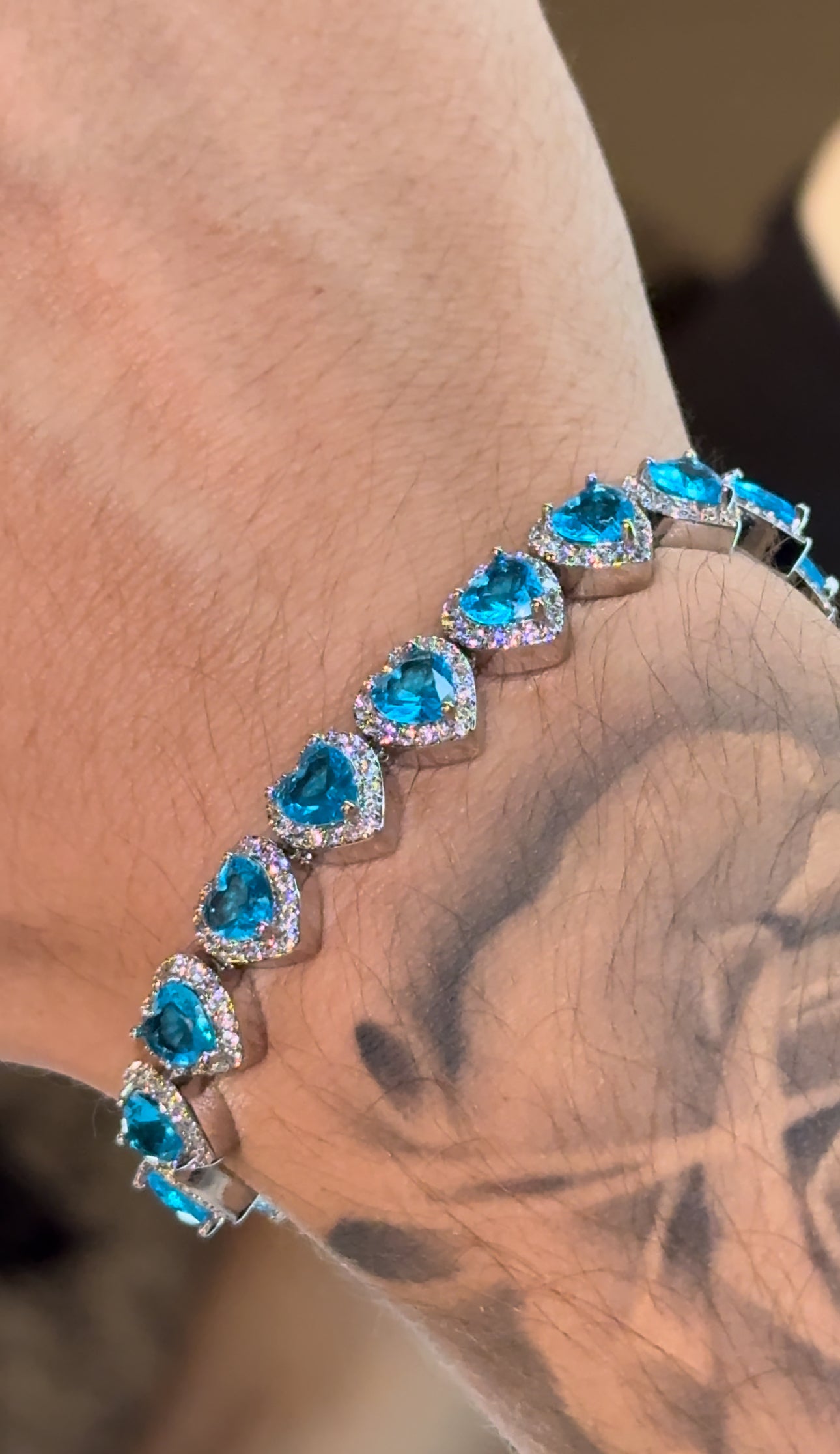 Brazalete blue hearts