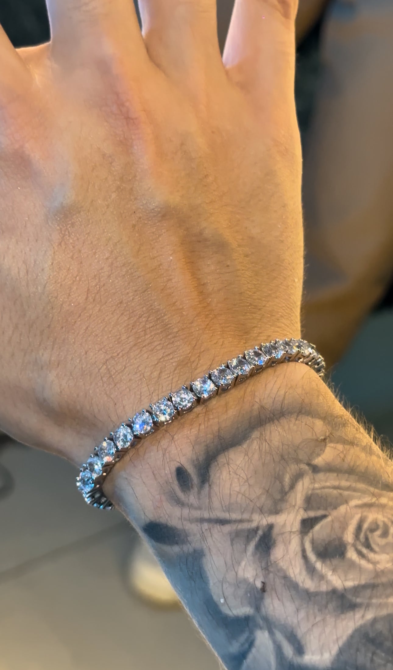 (CONJUNTO EN PROMOCIÓN) Cadena y brazalete tennis 5mm