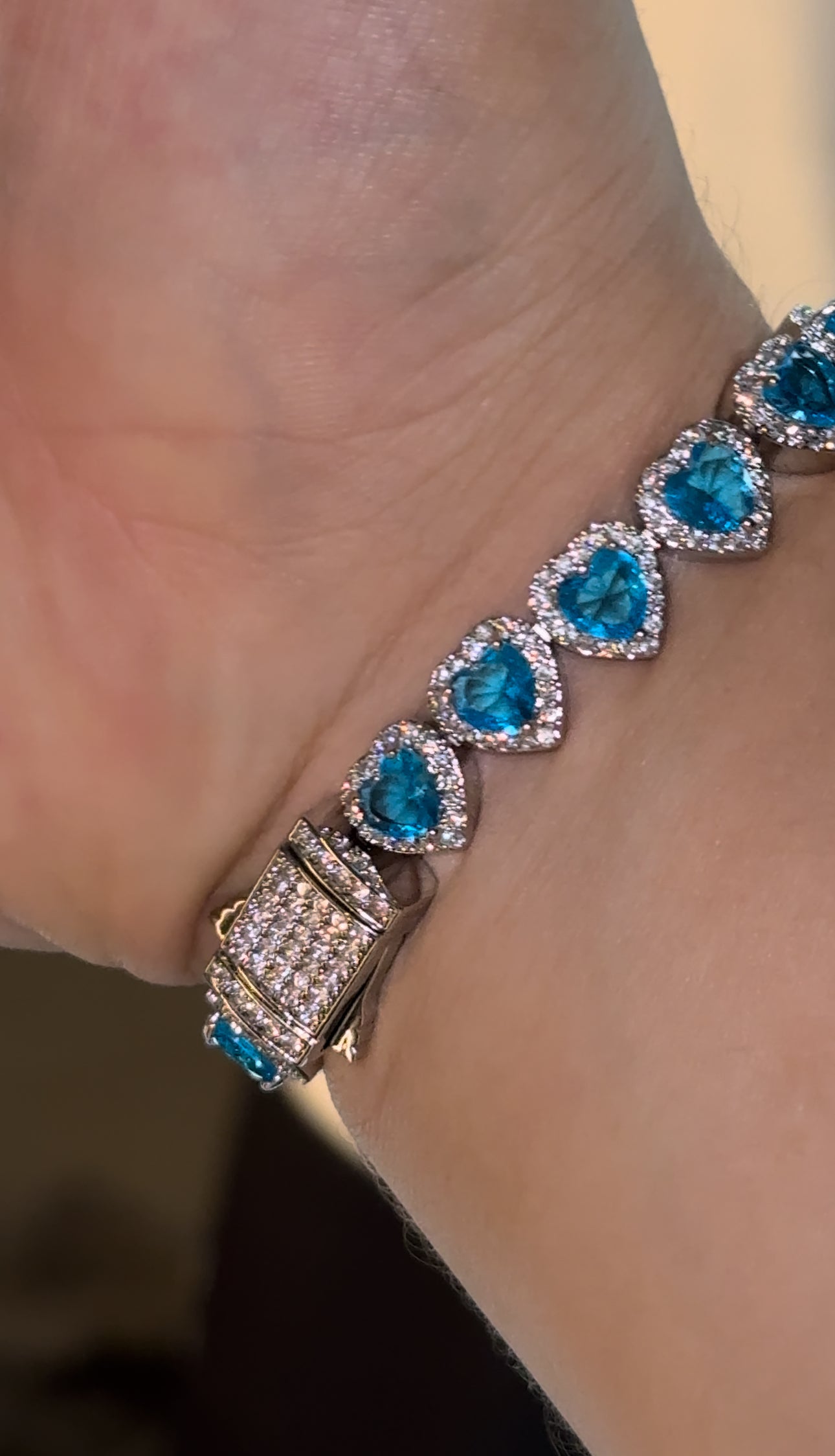 Brazalete blue hearts