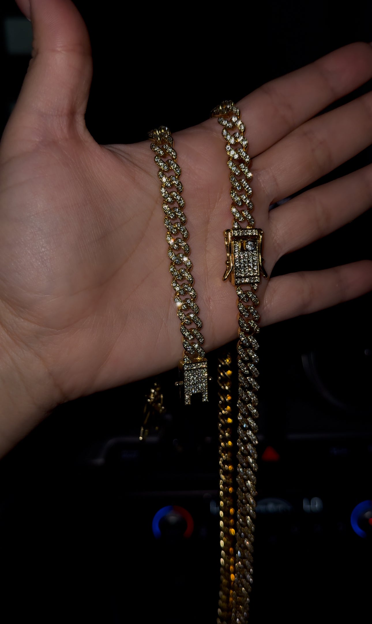 PROMOCIÓN DE PASCUA Cadena y brazalete 6mm miami link