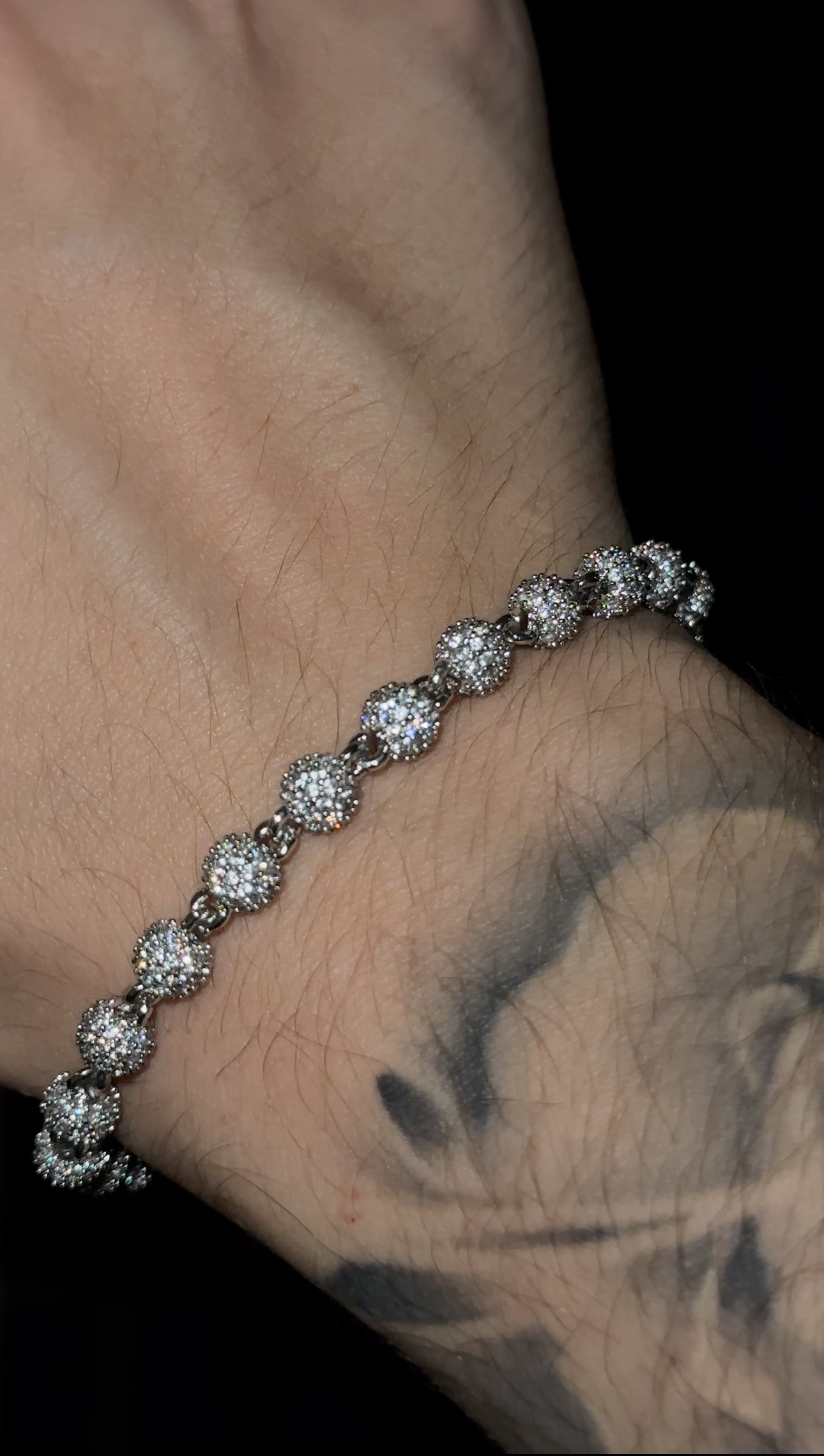 Brazalete soft bubble whitegold box clasp 18k