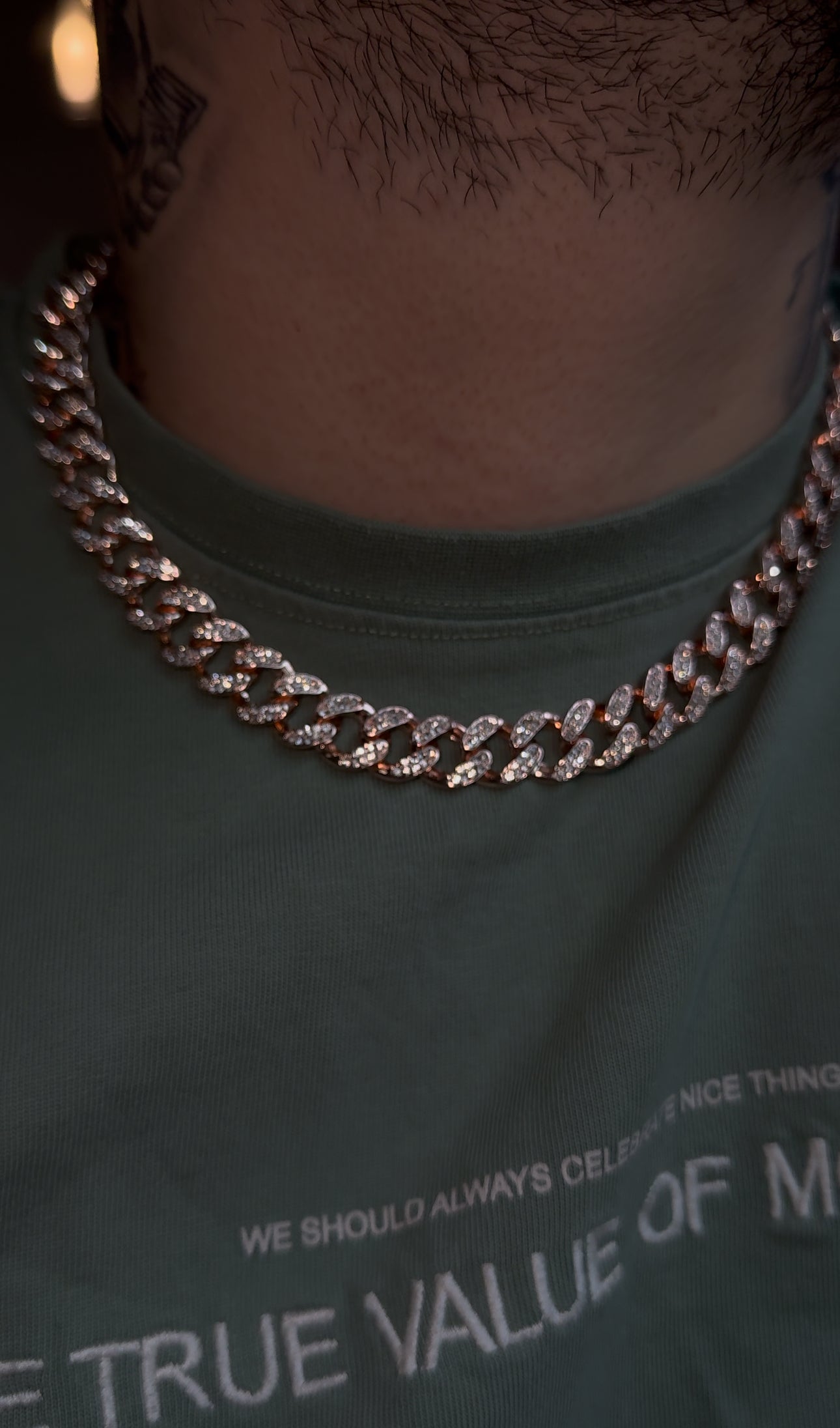 Promo especial Cadena cuban link 13mm rose gold