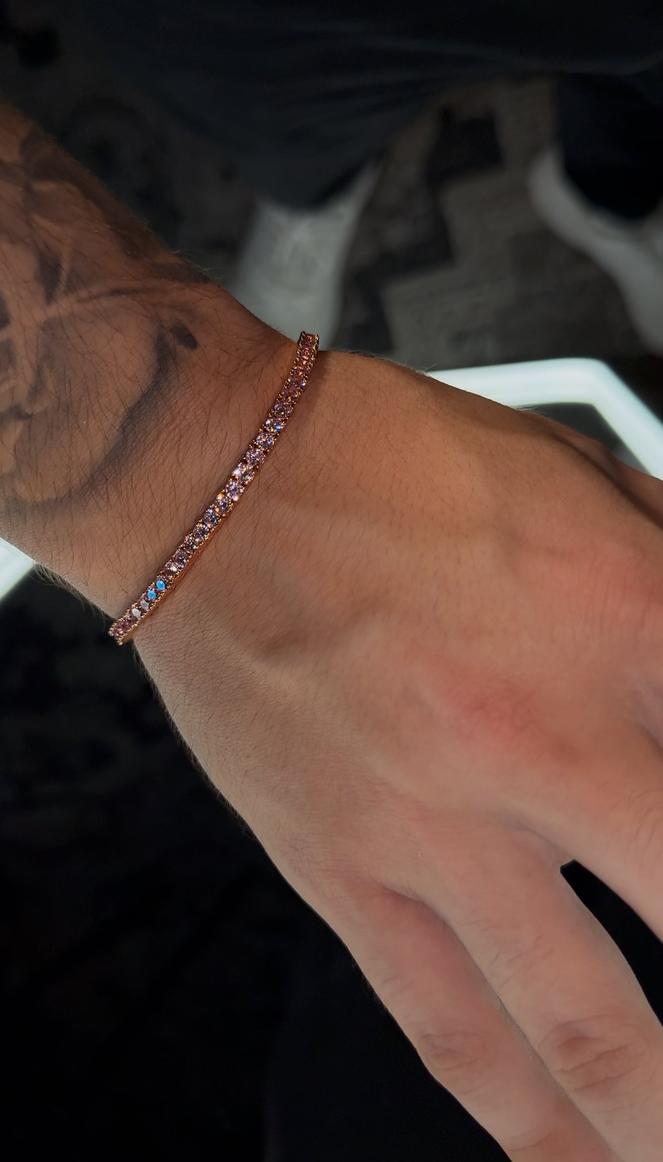 Brazalete tennis pink 3mm