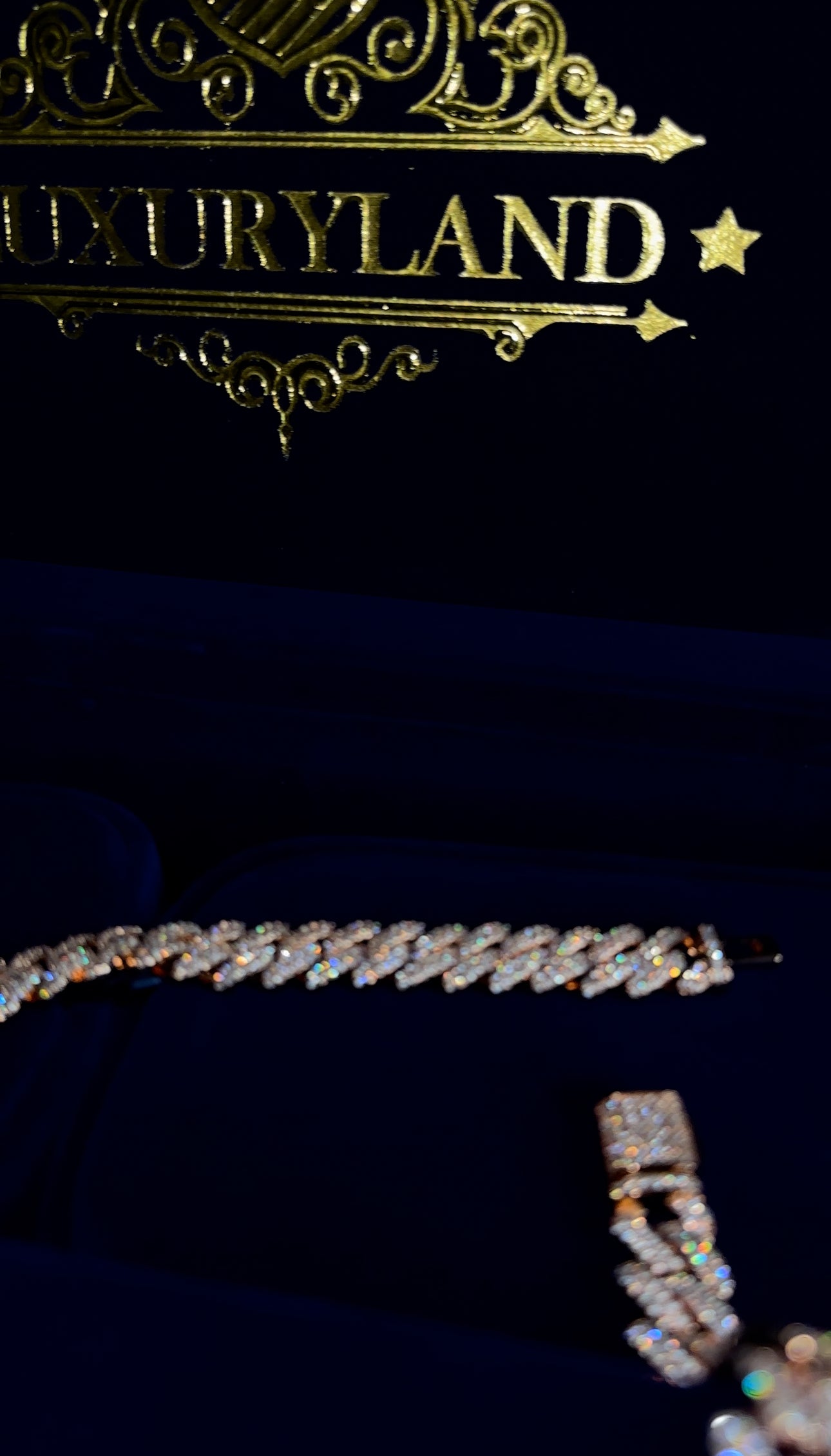 Cadena cuban link 13mm rose gold