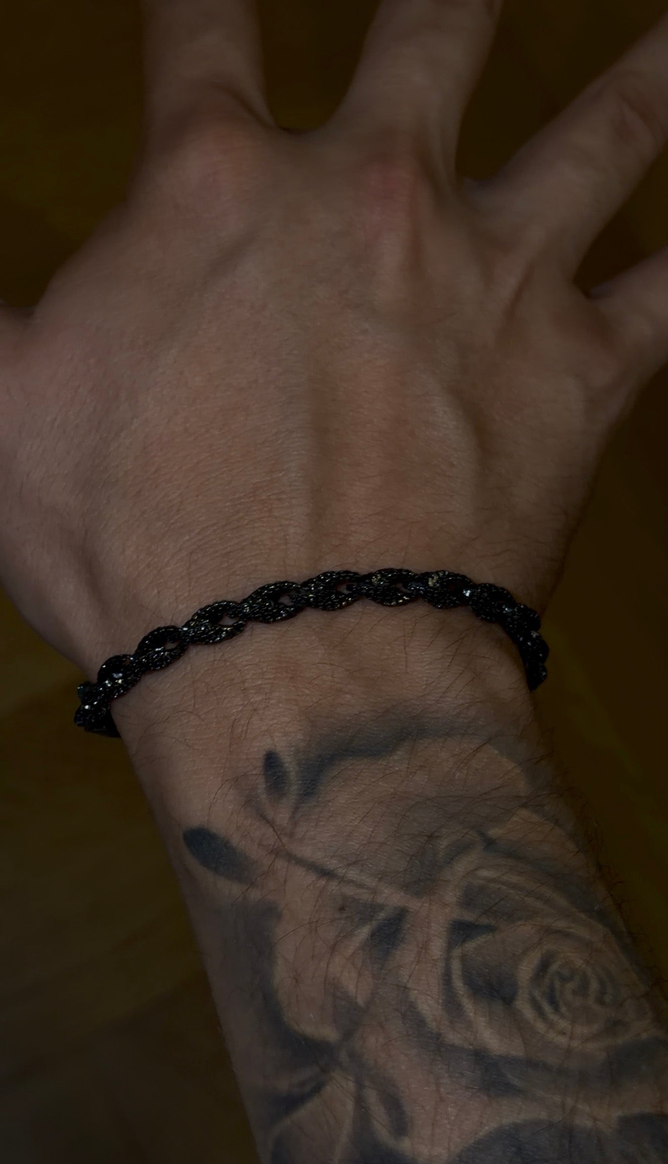 Brazalete torzal black full ice 6 mm