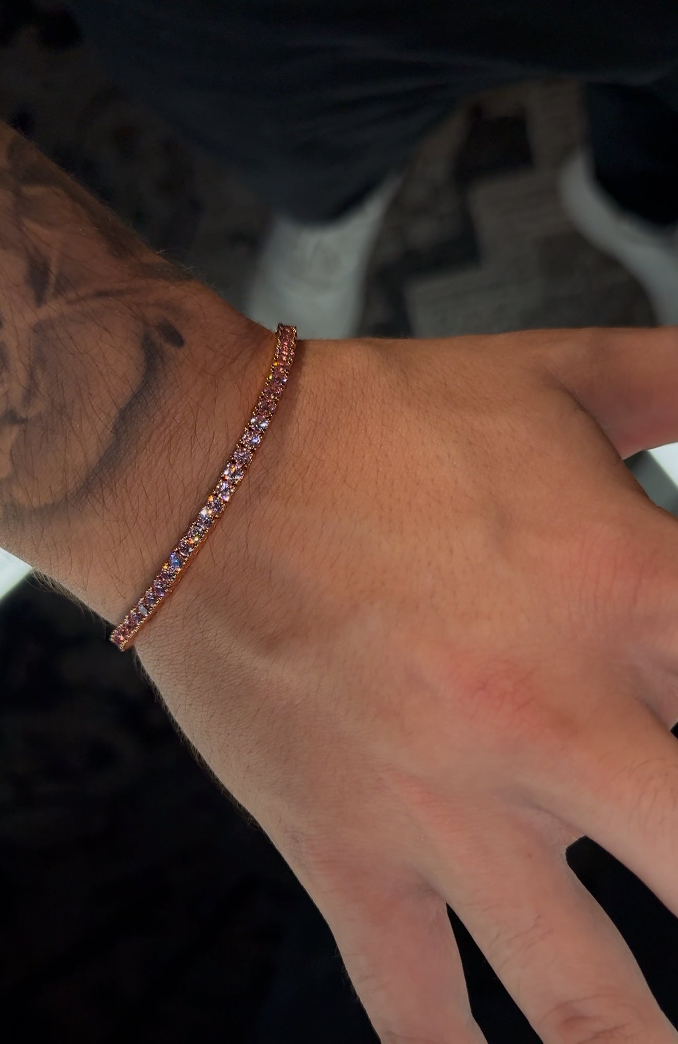 Brazalete tennis pink 3mm