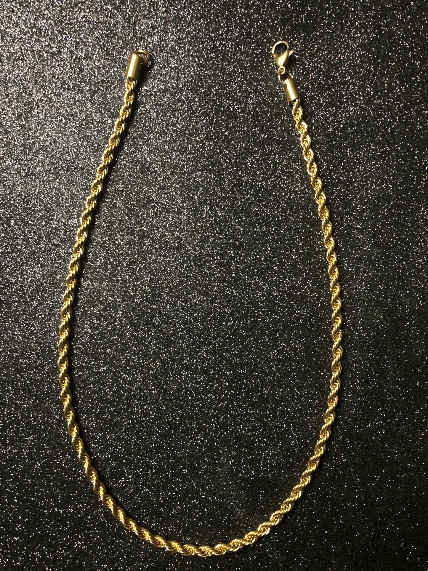 Collar torzal 50 cm (5mm) laminado 18 k (22 micras)