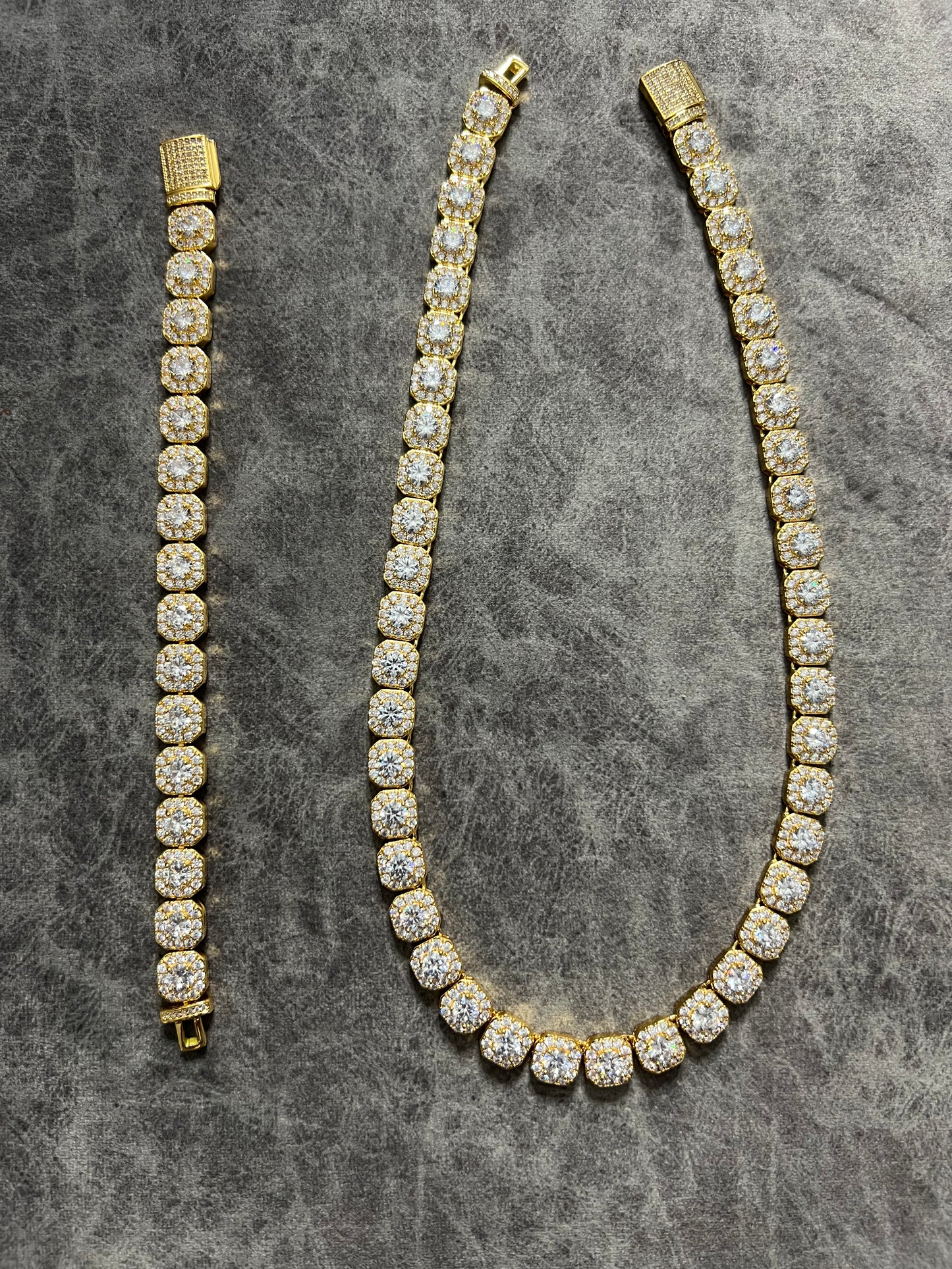 Conjunto Cluster (Cadena y brazalete 10 mm)
