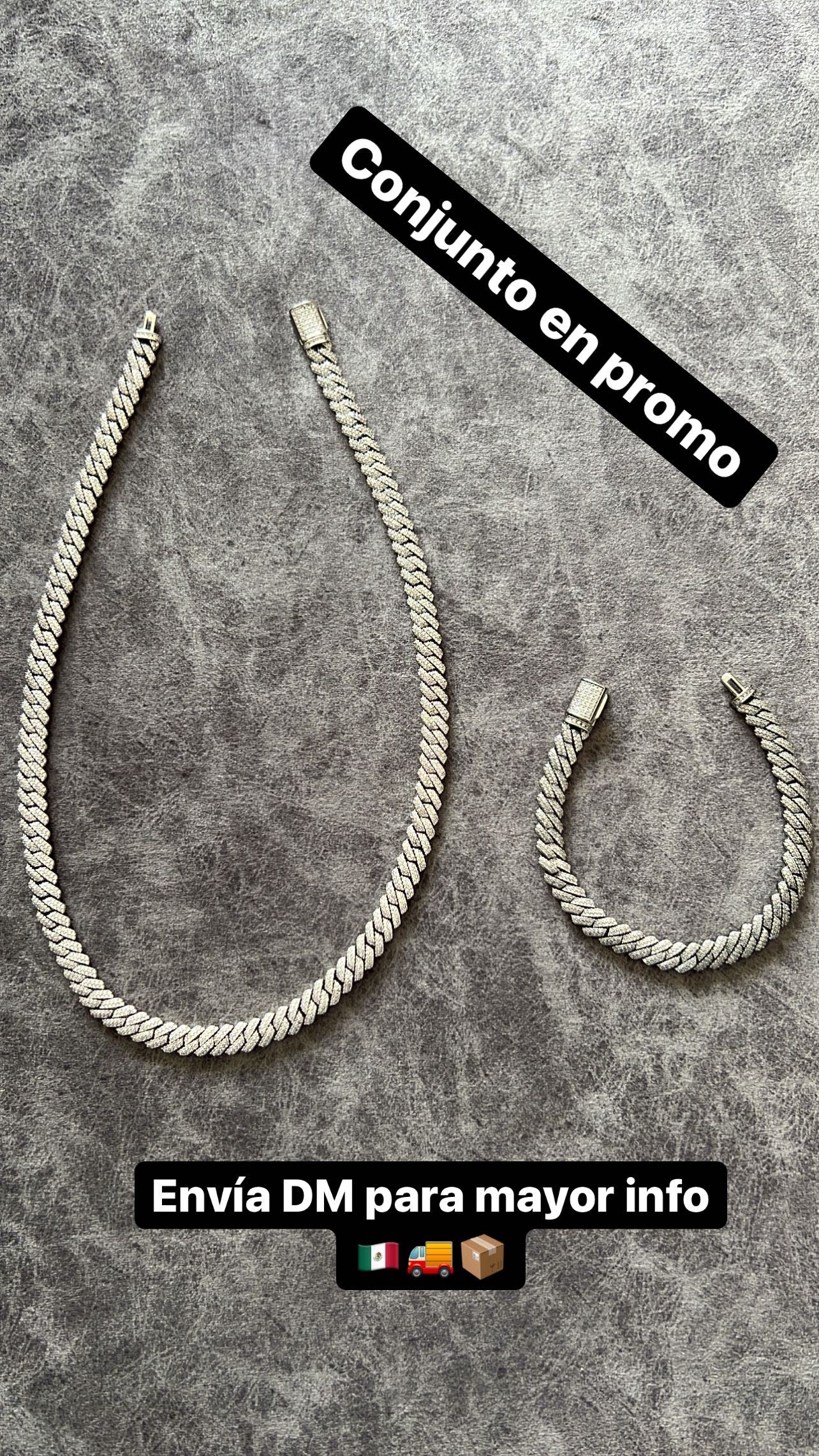Conjunto 8 mm en promoción (brazalete y cadena)