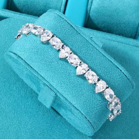 Brazalete whitegold stones box clasp 2025