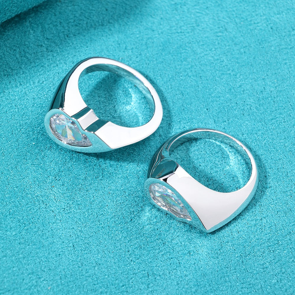 Anillo doble corazón para pareja 2025
