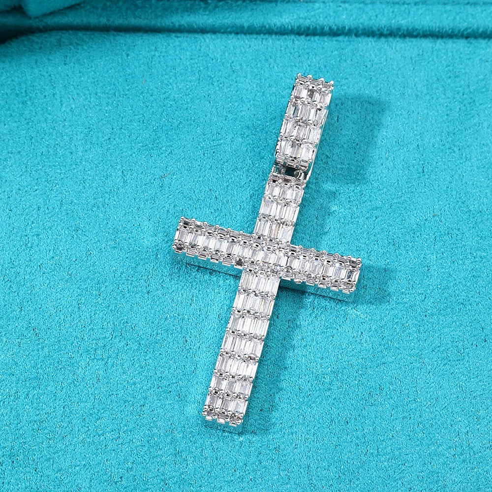 Dije de cruz baguette square córners 2026