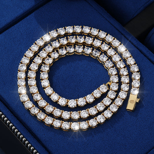 Cadena tennis 5 mm golden colección 2025