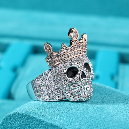 Anillo king skull whitegold 2025