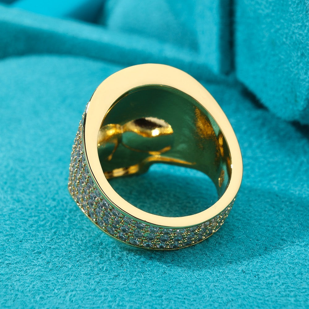 Anillo antrax dorado 2025