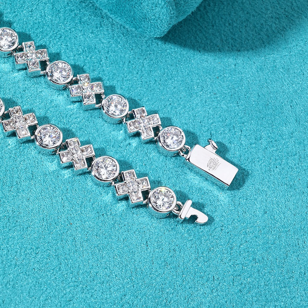 Brazalete whitegold stones gato clasp 2025