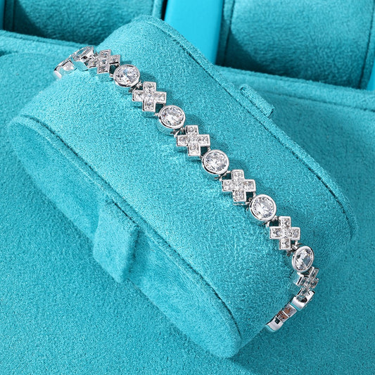 Brazalete whitegold stones gato clasp 2025
