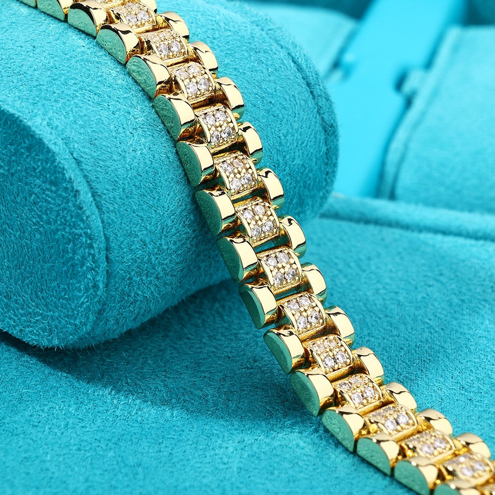 Brazalete RLX dorado golden 18k plated  (22 micras) 2025