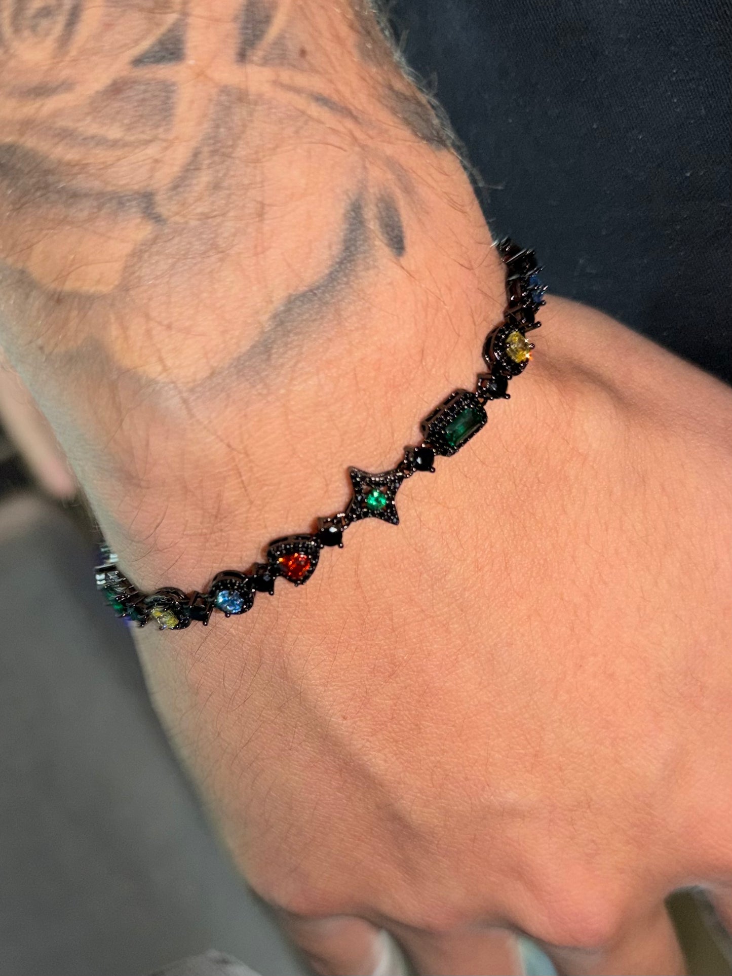 Black Color gemstones bracelet