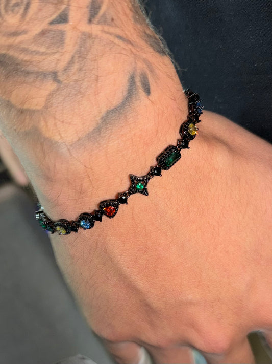 Black Color gemstones bracelet