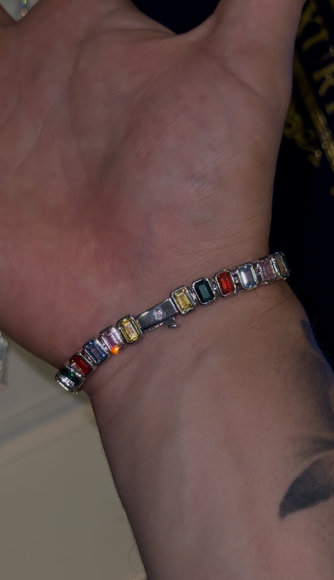 Brazalete tennis gems colors