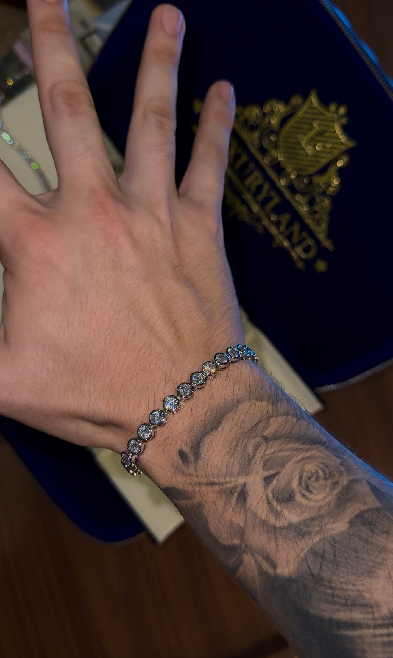 Brazalete esphere whitegold tennis