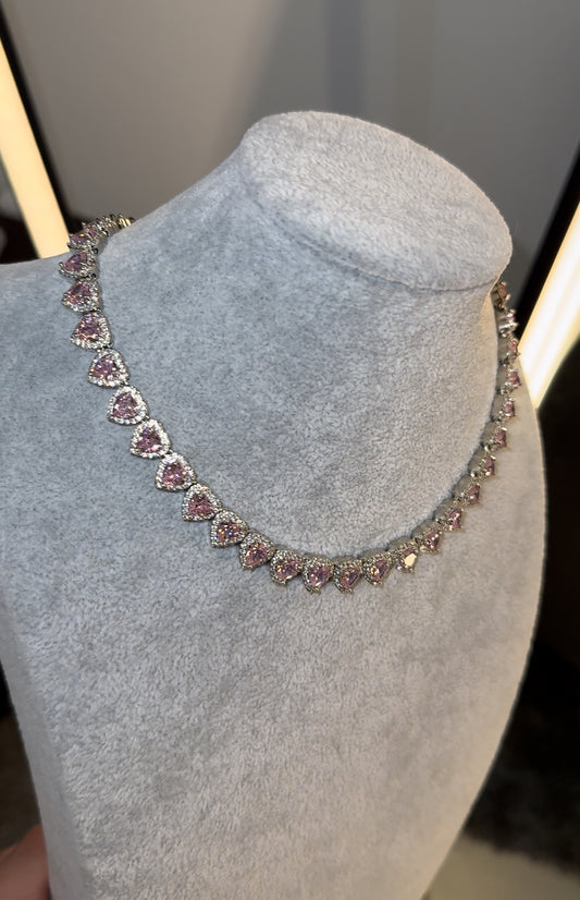 Cadena de corazones rosa pink heart link