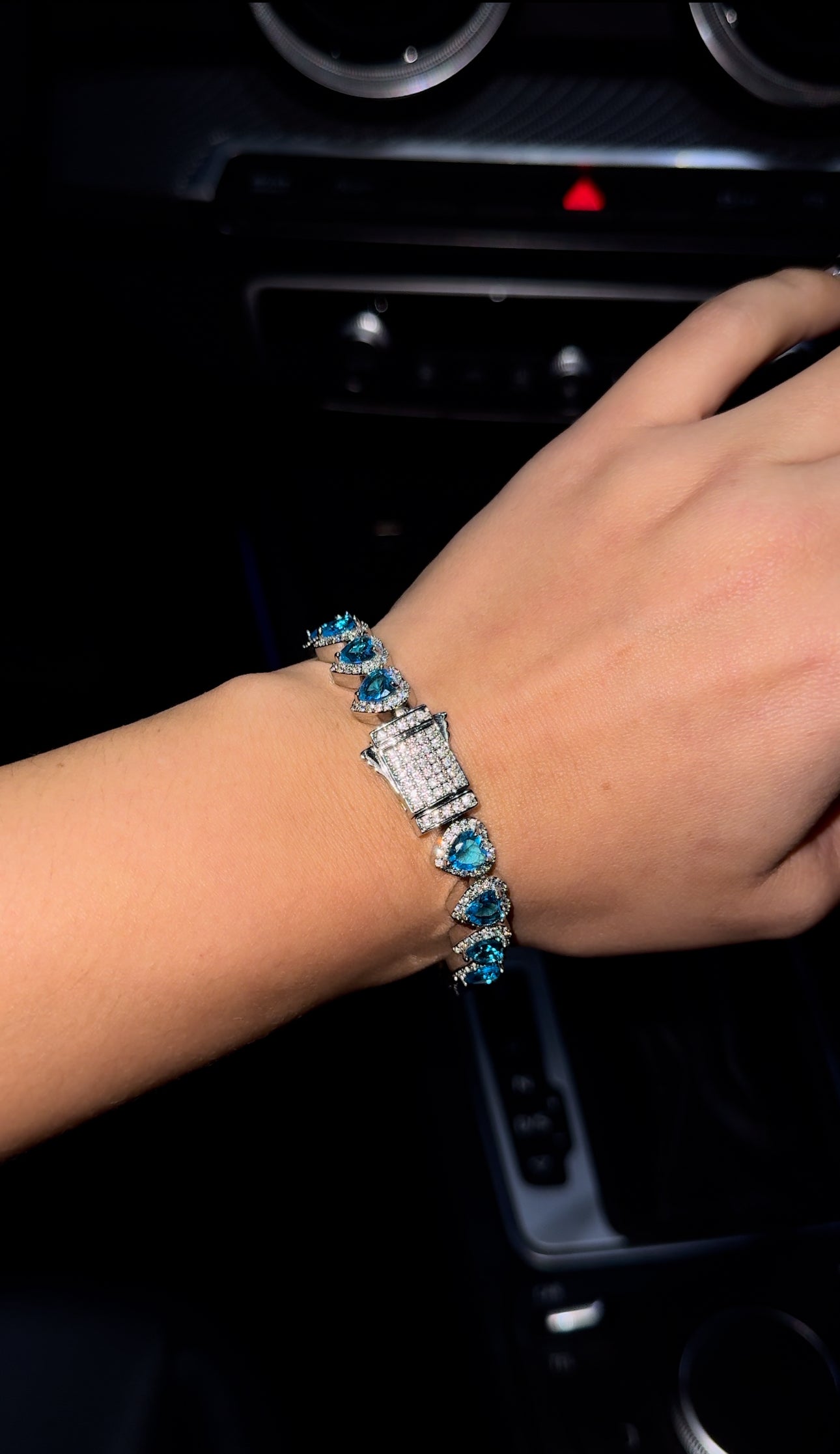 Brazalete blue hearts