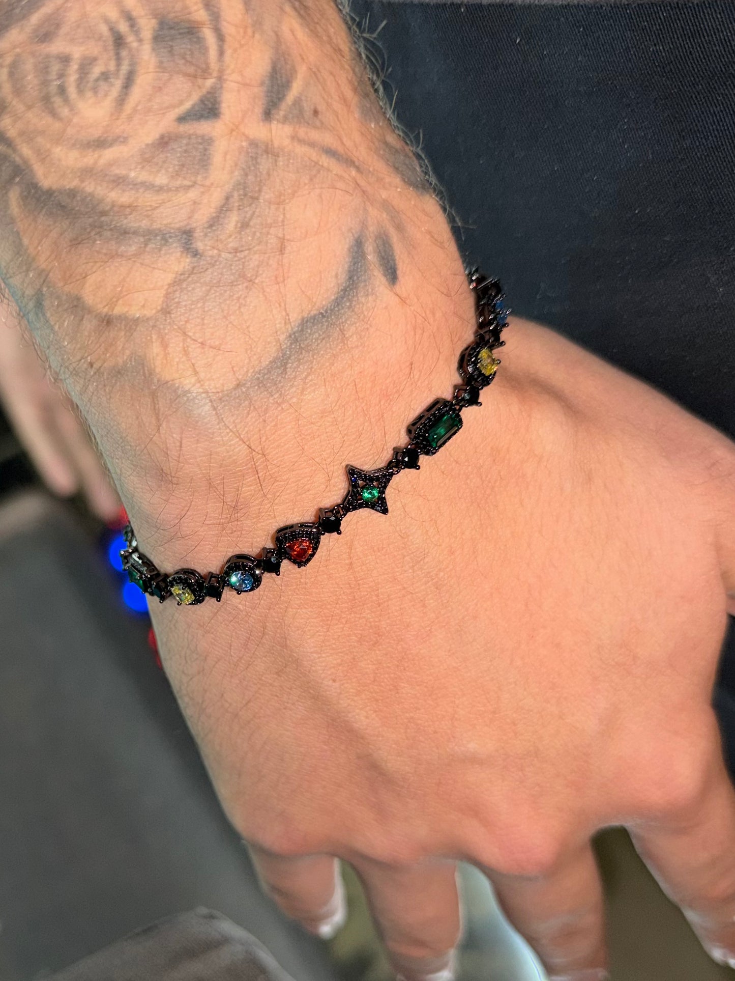 Black Color gemstones bracelet
