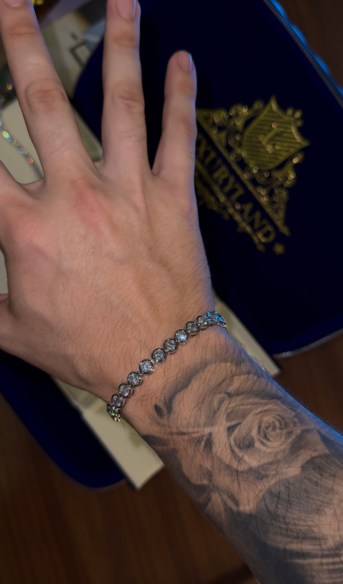 Brazalete esphere whitegold tennis