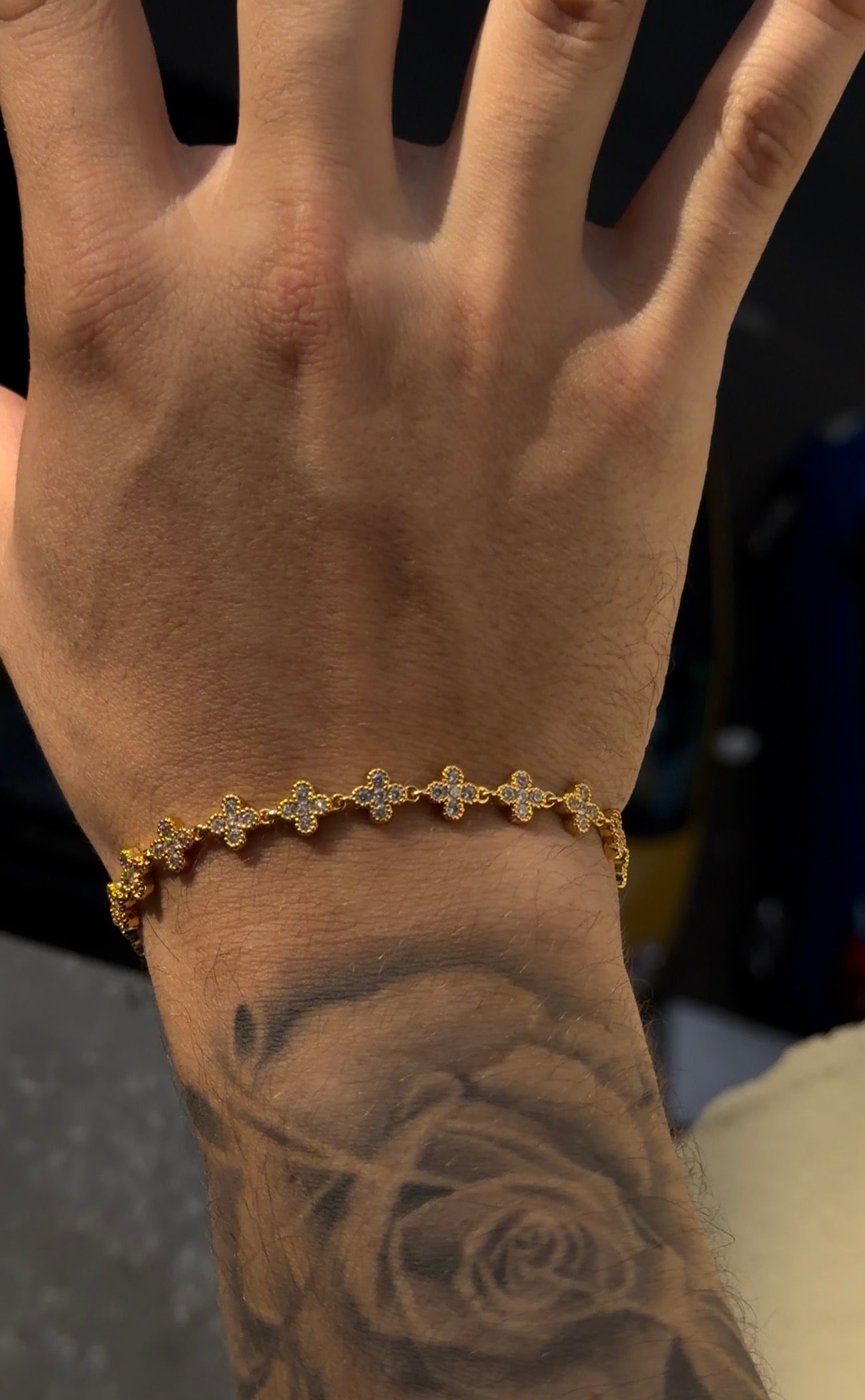 Brazalete VC FULL ICED GOLDEN PLATED mini
