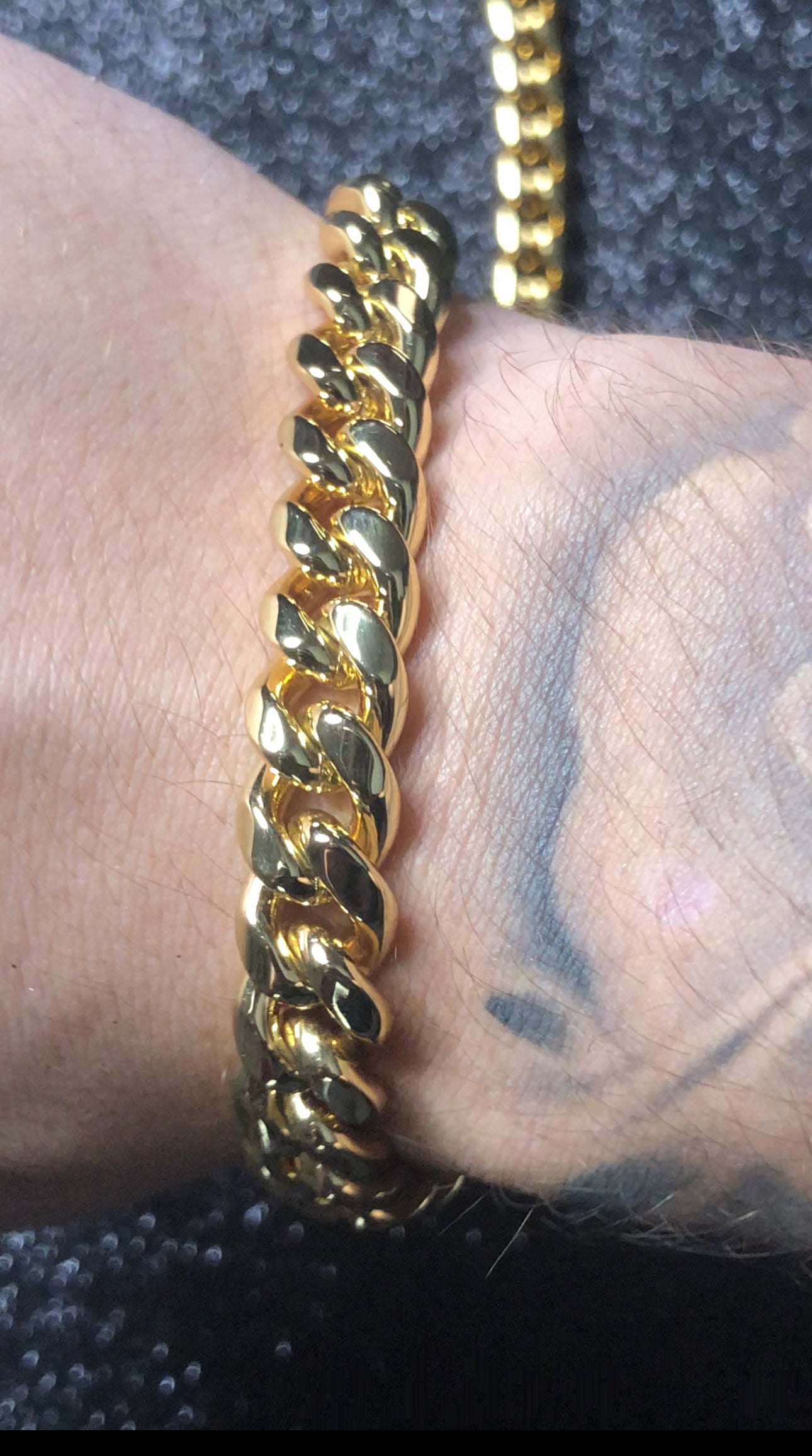 Brazalete Cuban link liso Miami link