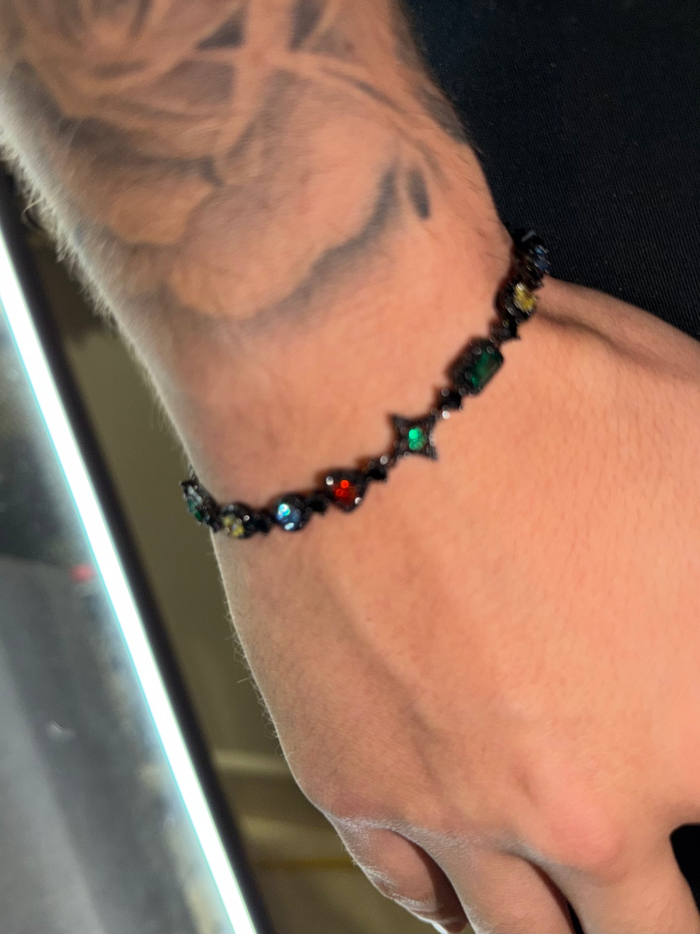 Black Color gemstones bracelet