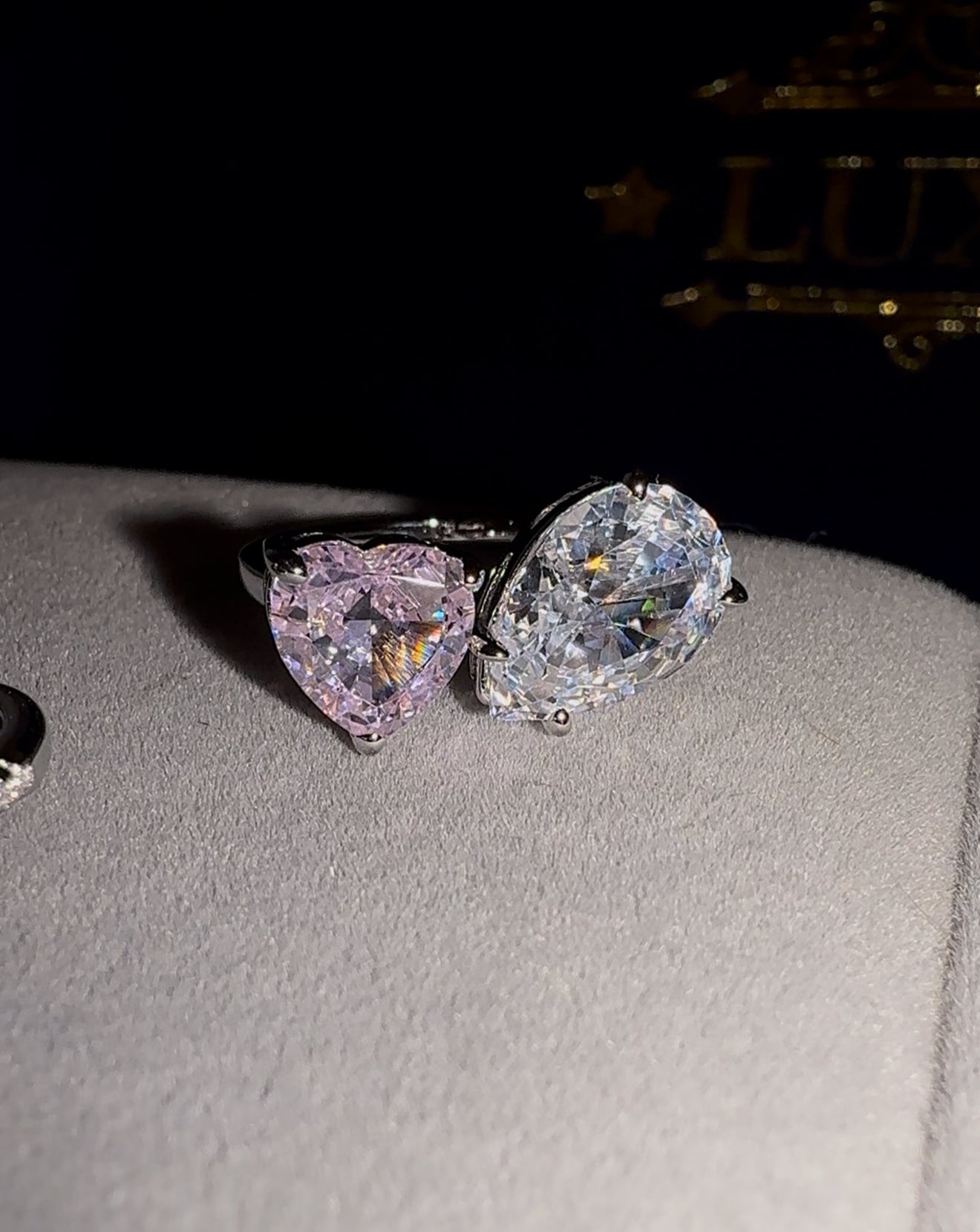 Anillo para dama de corazón (diferentes modelos)